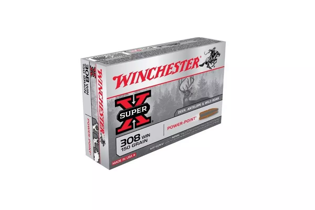 Munitions Winchester 308 Win Power Point 150 grains 