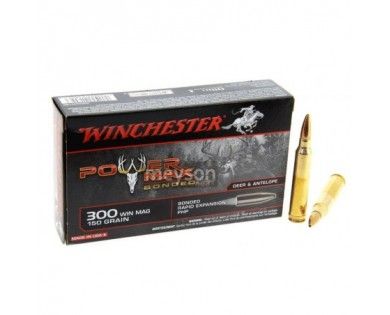 Munititions Winchester 300 Win Mag Power Max Bonded 150 Gr 