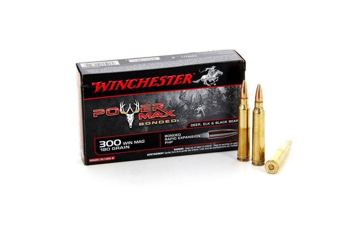 Munititions Winchester 300 Win Mag Power Max Bonded 180 Gr