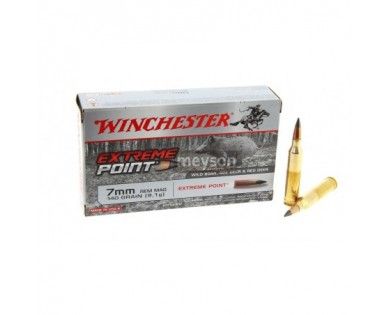 Munitions calibre 7mm Rem Mag Winchester Extreme point 