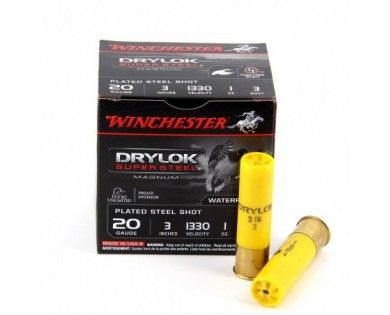 Munitions de chasse Winchester Drylok Super Steel calibre 20/76 