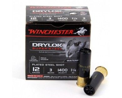 Munitions de chasse Winchester Drylok Super Steel calibre 12/76 