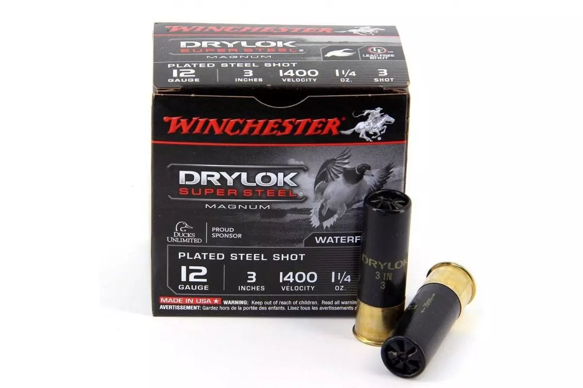 Munitions de chasse Winchester Drylok Super Steel calibre 12/76 