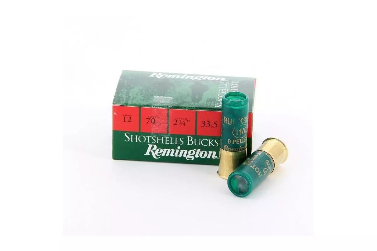 Munitions de chasse Remington Shotshells Chevrotine 9 grains 12/70 33,5g 