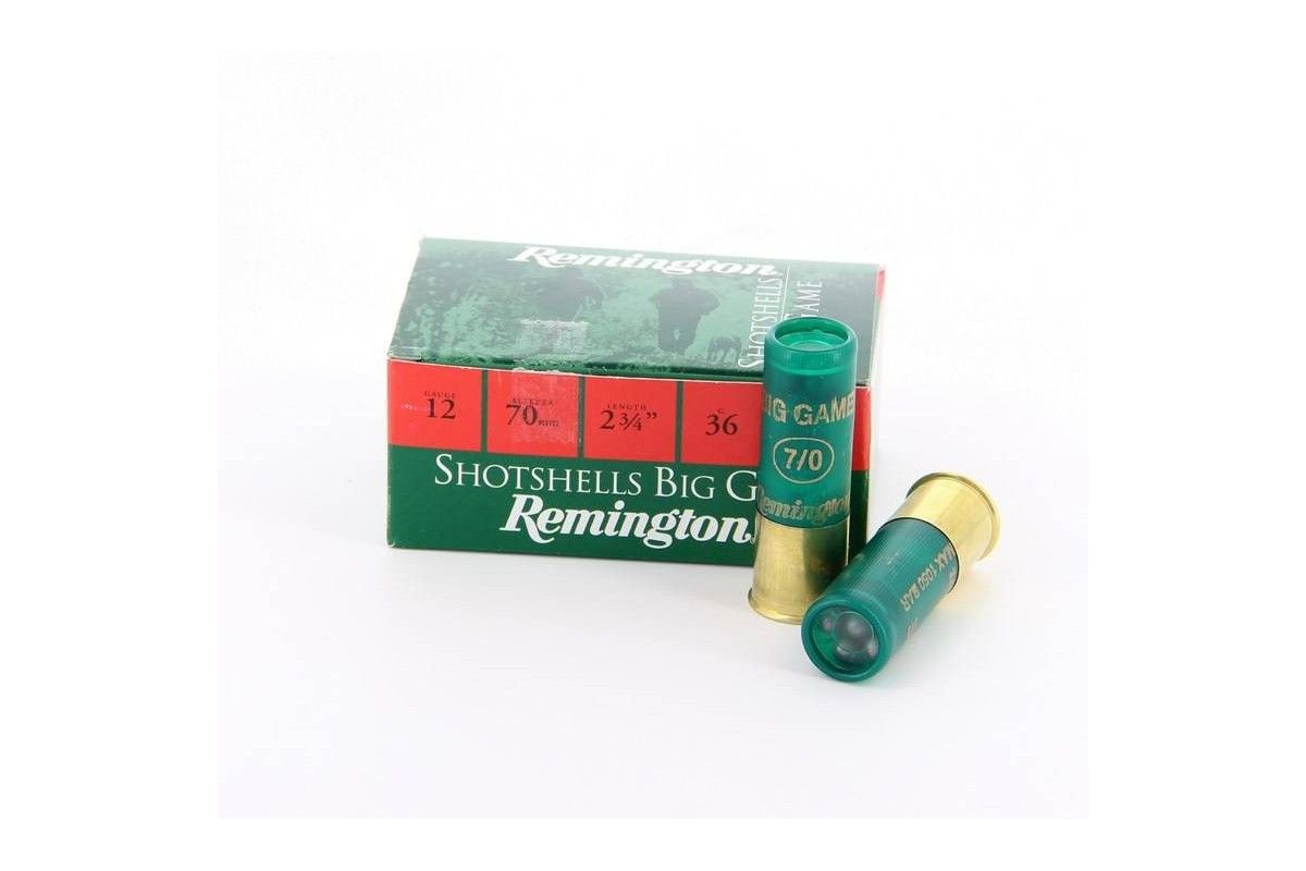 Munitions de chasse Remington Shotshells Chevrotine 25 grains 12/70 36g Munitions de chasse Remington Shotshells Chevrotine 25 grains 12/70 36g