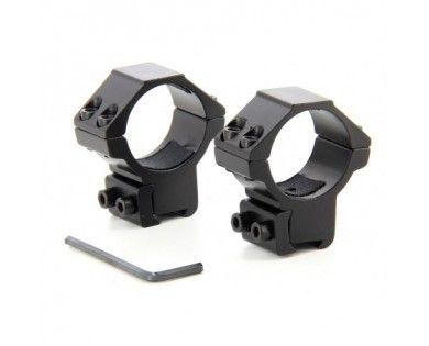 Colliers 30mm Medium AIR FORCE OPTICS pour rail de 11mm 