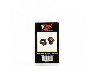 Colliers 30mm Medium AIR FORCE OPTICS pour rail de 11mm 