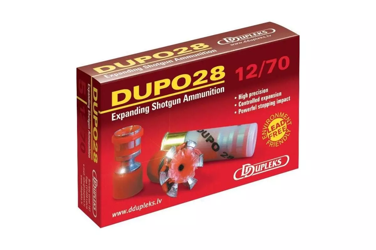 Cartouches DUPO28 DDUPLEKS Expansives calibre 12/70 