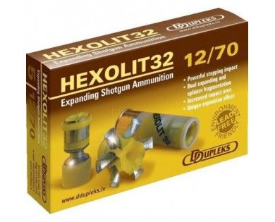 Cartouches HEXOLIT32 DDUPLEKS Expansive calibre 12/70 
