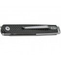 Couteau LRF Carbone - Lame 78mm - Manche fibre de carbone - Clip Böker 