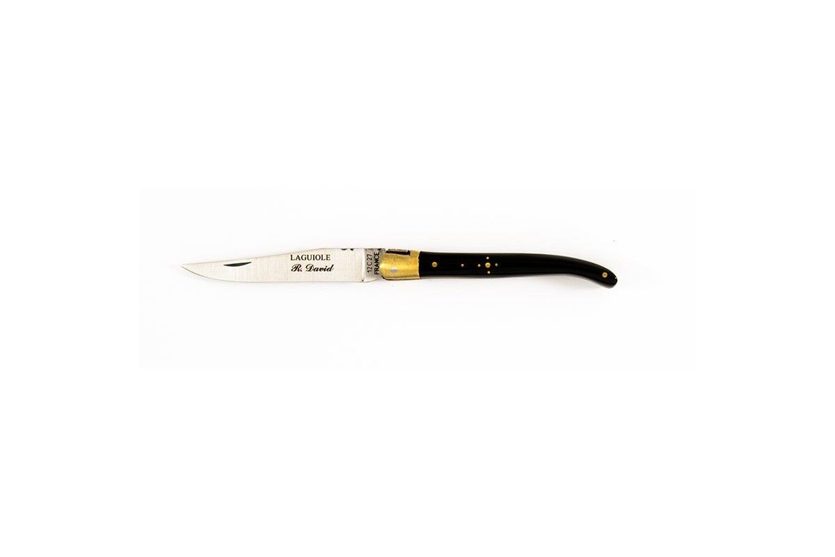 Couteau LAGUIOLE ROBERT DAVID Noir 11 cm Couteau LAGUIOLE ROBERT DAVID Noir 11 cm