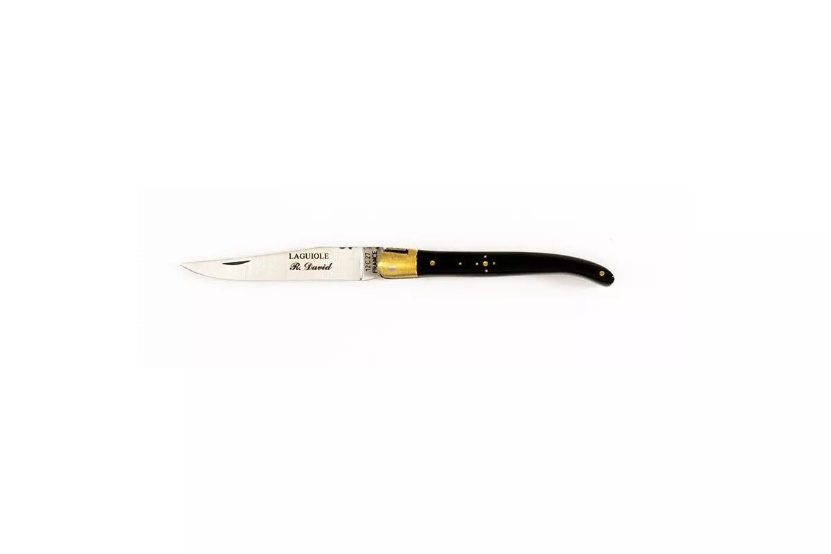 Couteau LAGUIOLE ROBERT DAVID Noir 11 cm 