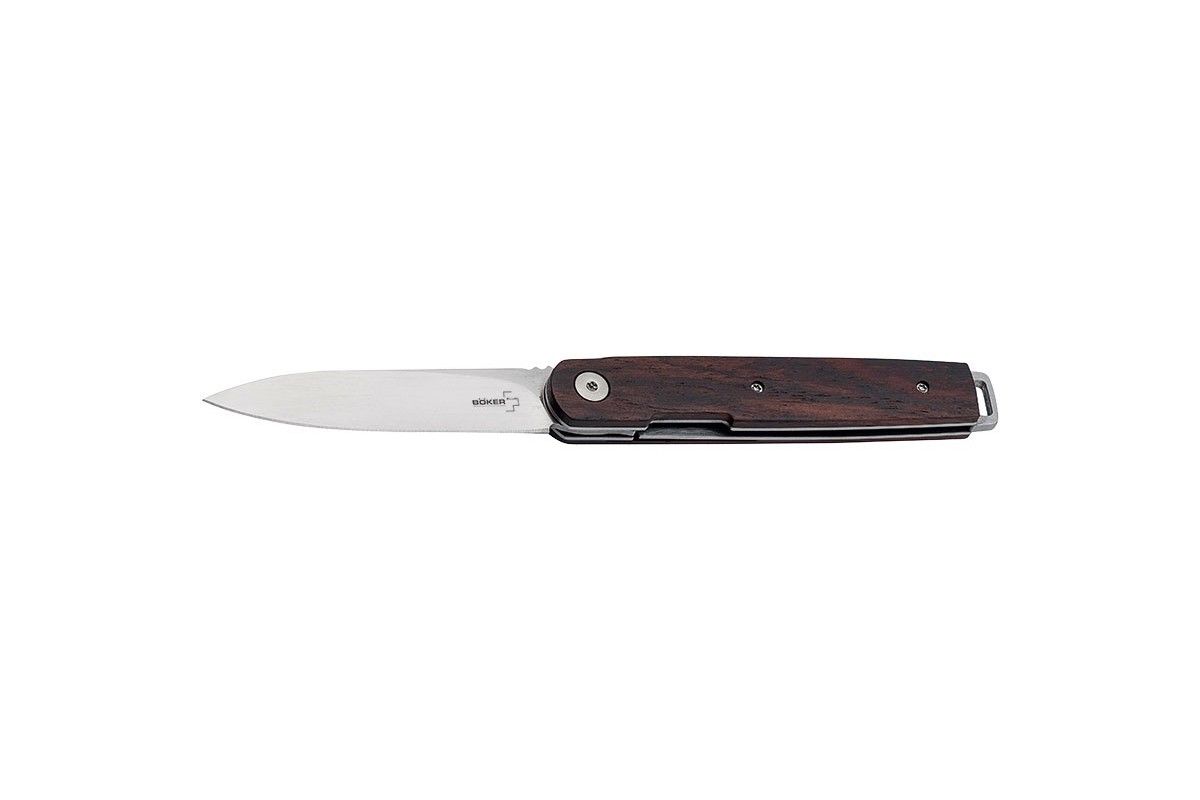 Couteau LRF Cocobolo- Lame 78mm - Manche cocobolo - Clip Böker Couteau LRF Cocobolo- Lame 78mm - Manche cocobolo - Clip Böker
