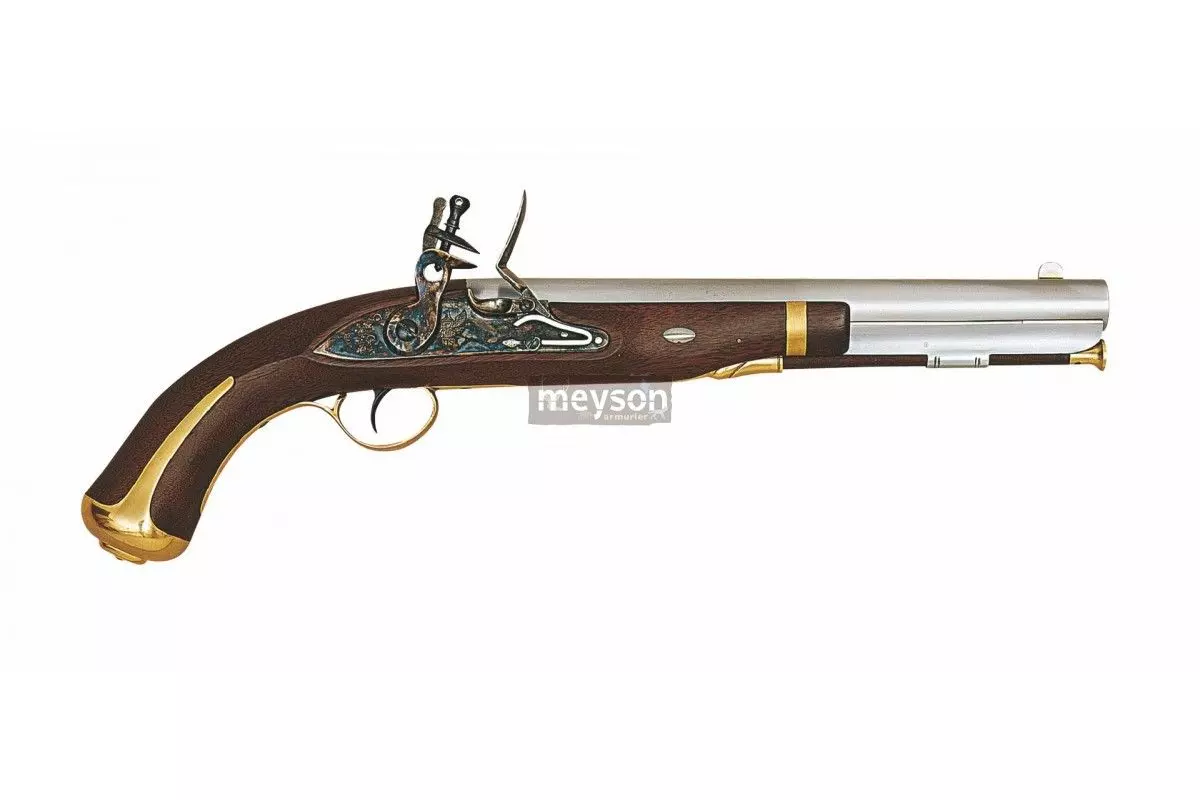 Pistolet Harper's Ferry (1805-1808) à silex Calibre 58 Poudre Noire 