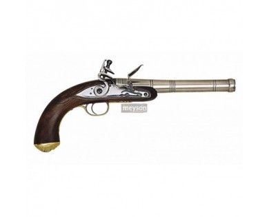 Pistolet Queen Ann à silex Calibre 50 Poudre Noire 
