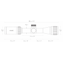 Lunette de tir Hawke VANTAGE 2-7X32AO mil dot 