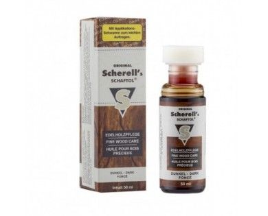Huile SCHAFTOL pour bois teinte foncé 50 ml 