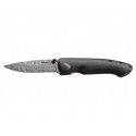 Couteau Damascus Gent 2 - Lame 69mm - Manche Ebène - Clip Bôker 