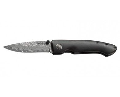 Couteau Damascus Gent 2 - Lame 69mm - Manche Ebène - Clip Bôker 
