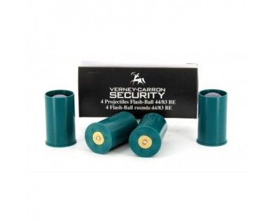 4 Projectiles pour Flash-Ball Verney-Carron calibre 44 