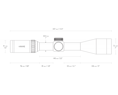 Lunette de tir Hawke VANTAGE 3-12x44 SF Half mil dot 
