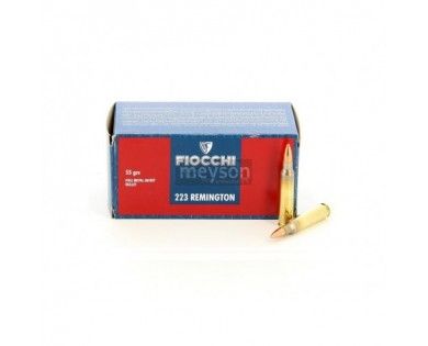 Munitions Fiocchi FMJ 223 Rem 55 grs boîte de 50 