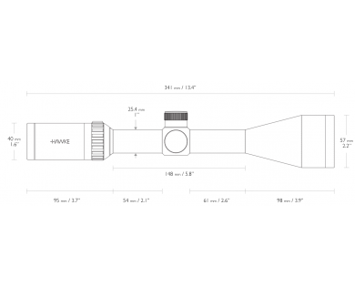 Lunette de tir Hawke VANTAGE 4-12x50 L4A Dot 