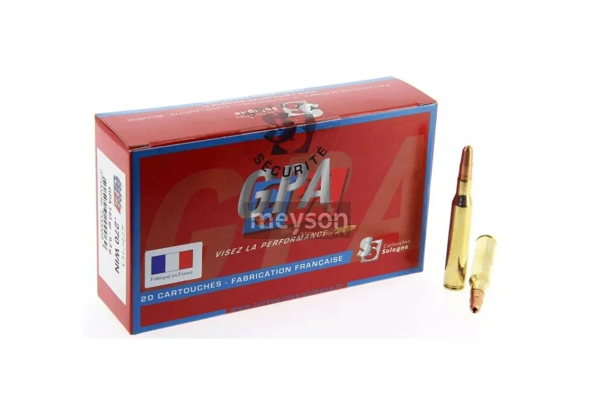 Munitions calibre 270Win Sologne GPA 