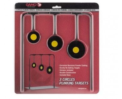 Cibles basculantes Gamo métalliques avec support plat 