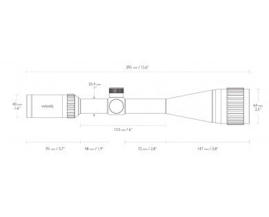 Lunette Hawke Vantage IR 6-24x50 AO Mil Dot 