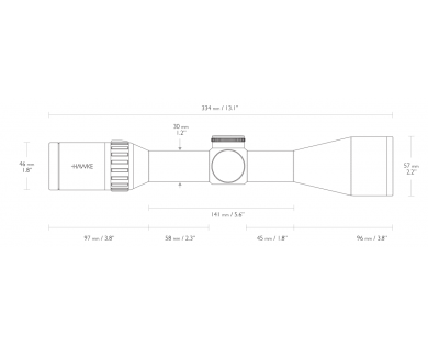 Lunette polyvalente Hawke VANTAGE 2.5-10x50 L4A dot 