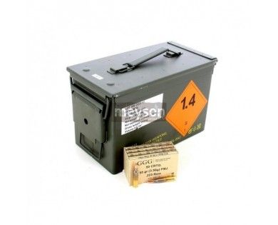Caisse en métal de 1000 munitions calibre 223/55GRS 