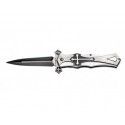 Couteau Crusader - Lame 100mm - Manche aluminium - Clip Böker 