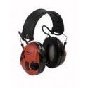 CASQUE ANTI-BRUIT 3M™ PELTOR™ SPORTTAC™ - COQUILLES NOIRES/ROUGES 