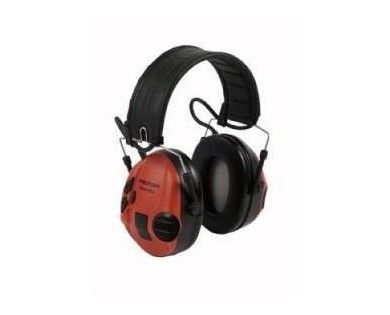 CASQUE ANTI-BRUIT 3M™ PELTOR™ SPORTTAC™ - COQUILLES NOIRES/ROUGES 