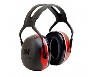 CASQUE 3M PELTOR X3 - NOIR/ROUGE 
