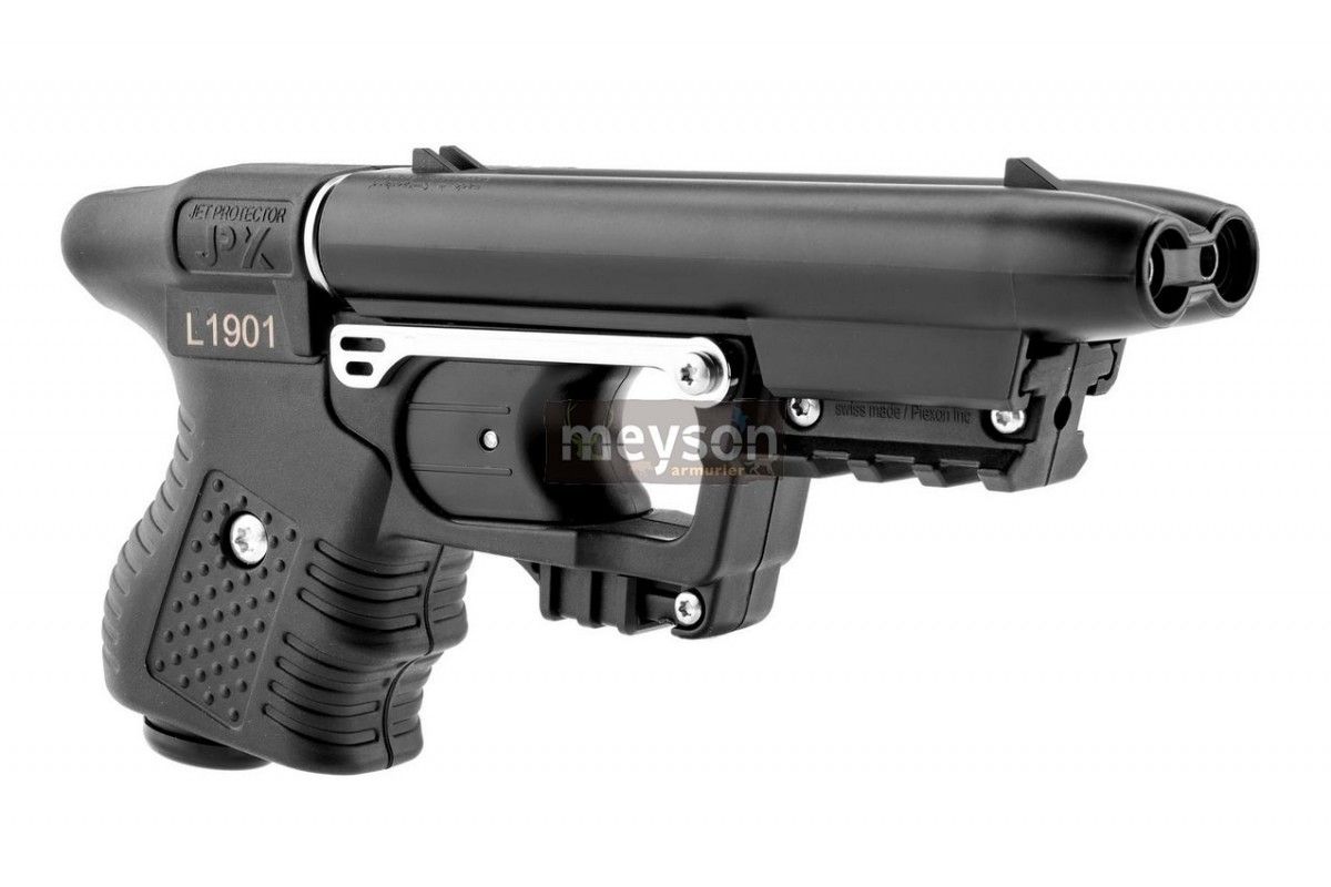 Jet protecteur JPX Noir - Pistolet anti-agression 2 coups