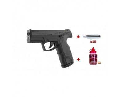 Pistolet Steyr M9 A1 4.5mm CO2 (3,3 joules) + 1500 billes BB'S + 10 cartouches de CO² 