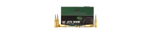 Munitions de chasse calibre 270 WSM